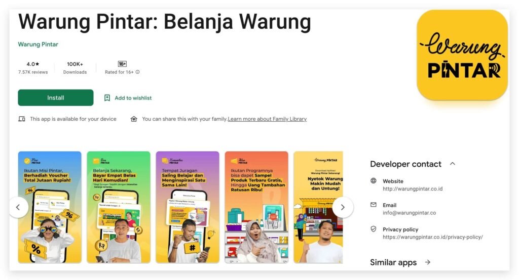 distributor sembako - warung pintar