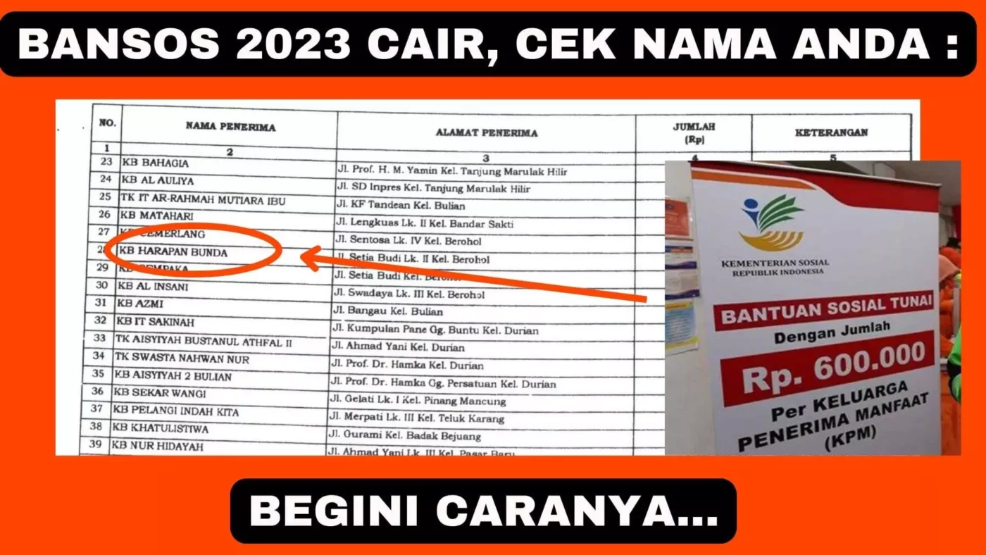 Bansos Cair Cek Namamu Dengan Mudah Secara Online di HPmu